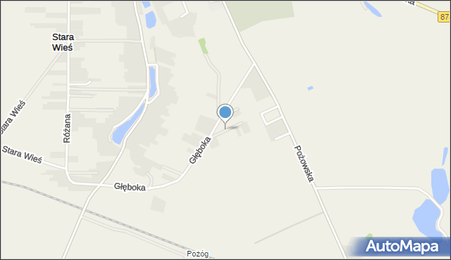 Końskowola, Sadowa, mapa Końskowola