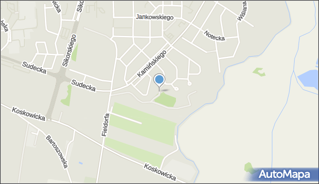 Legnica, Sąsiedzka, mapa Legnicy