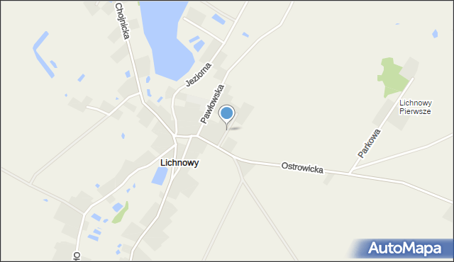 Lichnowy gmina Chojnice, Sadowa, mapa Lichnowy gmina Chojnice