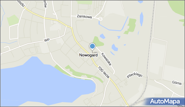 Nowogard, Sądowa, mapa Nowogard