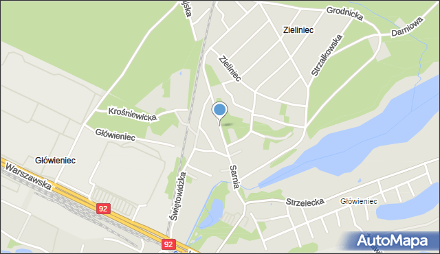 Poznań, Sarnia, mapa Poznania