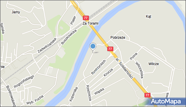 Przemyśl, Sanowa, mapa Przemyśla