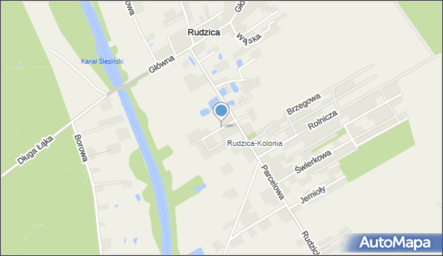 Rudzica gmina Kramsk, Sadowa, mapa Rudzica gmina Kramsk