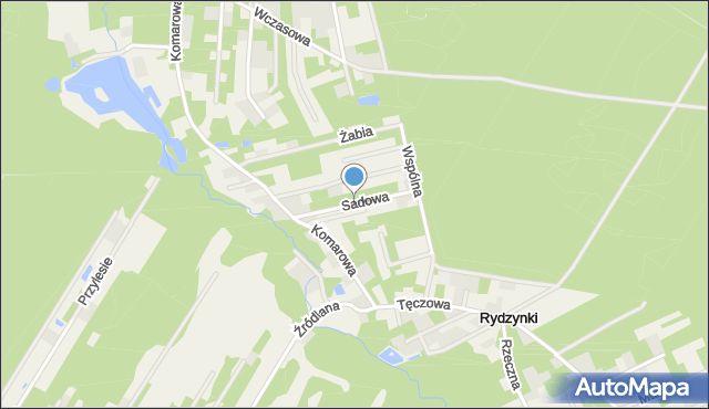 Rydzynki, Sadowa, mapa Rydzynki