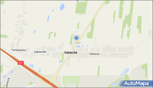 Sabaudia, Sabaudia, mapa Sabaudia