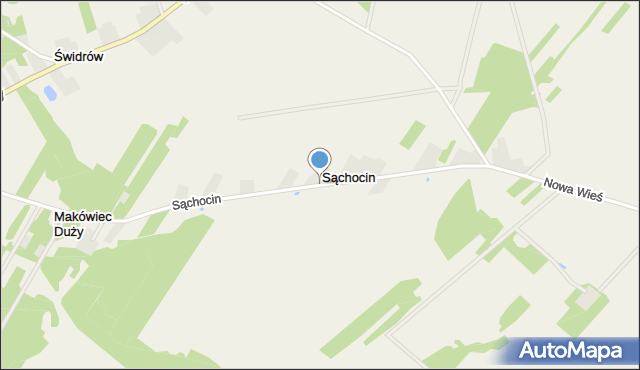 Sąchocin, Sąchocin, mapa Sąchocin