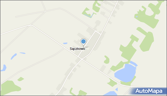 Sączkowo, Sączkowo, mapa Sączkowo