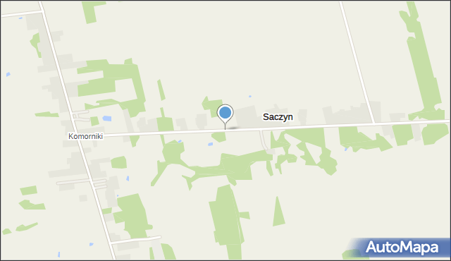 Saczyn, Saczyn, mapa Saczyn