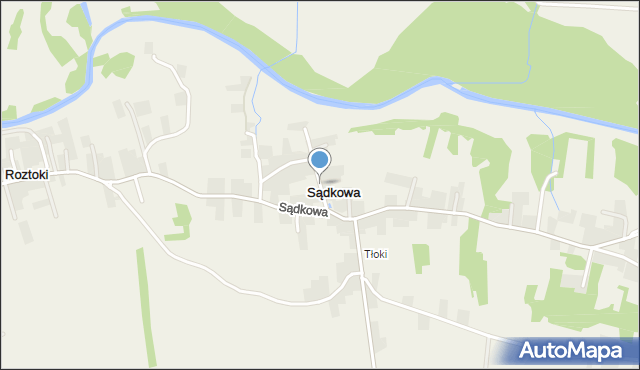 Sądkowa, Sądkowa, mapa Sądkowa