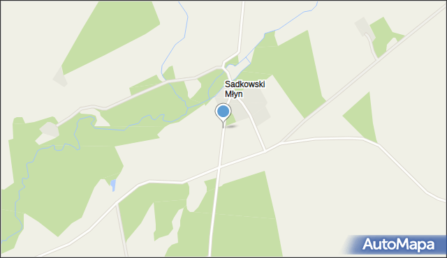 Sadkowski Młyn, Sadkowski Młyn, mapa Sadkowski Młyn