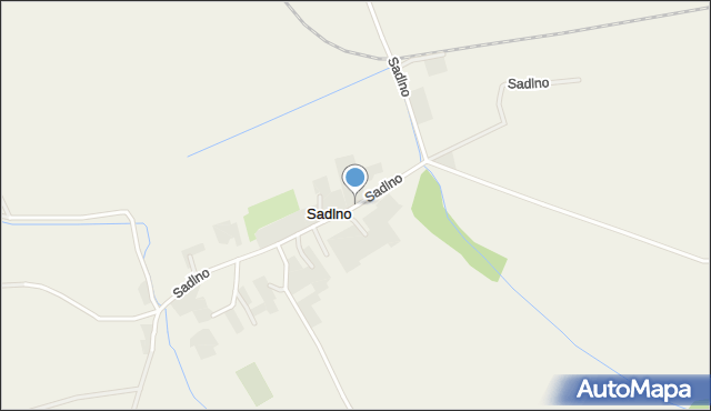 Sadlno gmina Trzebiatów, Sadlno, mapa Sadlno gmina Trzebiatów