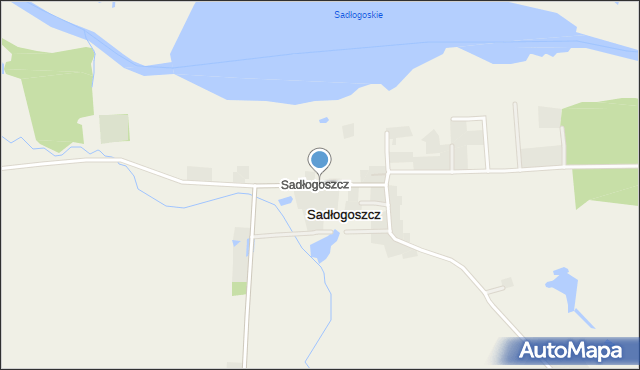 Sadłogoszcz, Sadłogoszcz, mapa Sadłogoszcz