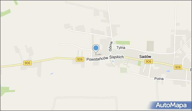 Sadów, Sadów, mapa Sadów