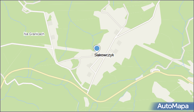 Sakowczyk, Sakowczyk, mapa Sakowczyk