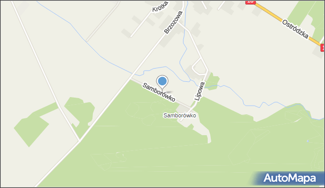 Samborowo, Samborówko, mapa Samborowo