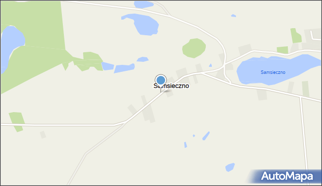 Samsieczno, Samsieczno, mapa Samsieczno