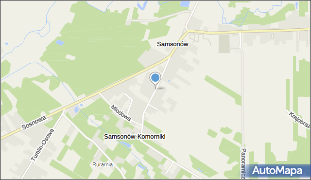 Samsonów-Komorniki, Samsonów-Komorniki, mapa Samsonów-Komorniki