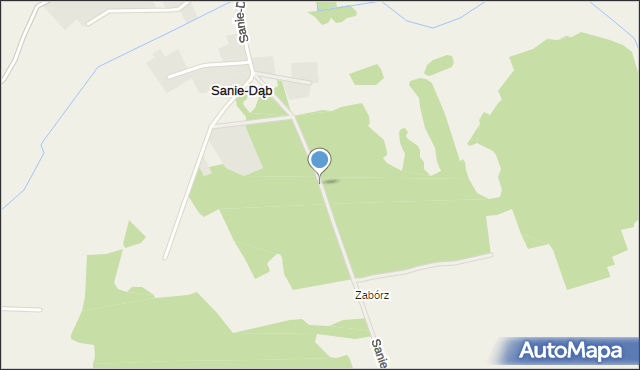 Sanie-Dąb, Sanie-Dąb, mapa Sanie-Dąb