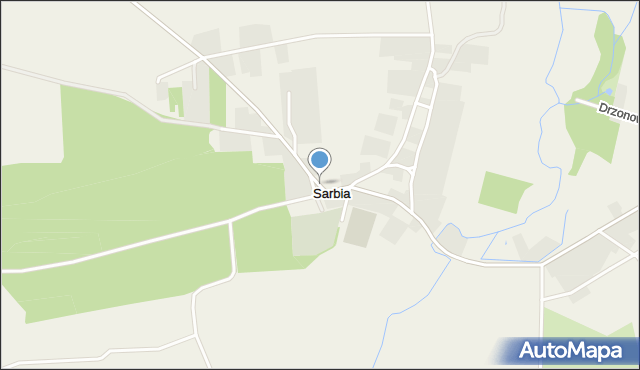 Sarbia gmina Kołobrzeg, Sarbia, mapa Sarbia gmina Kołobrzeg