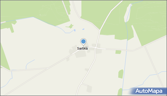 Sarbka gmina Wągrowiec, Sarbka, mapa Sarbka gmina Wągrowiec