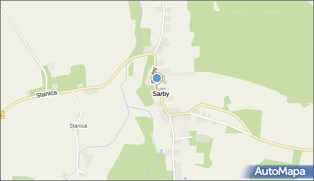 Sarby, Sarby, mapa Sarby