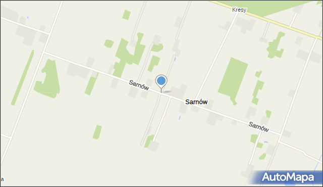 Sarnów gmina Rybno, Sarnów, mapa Sarnów gmina Rybno