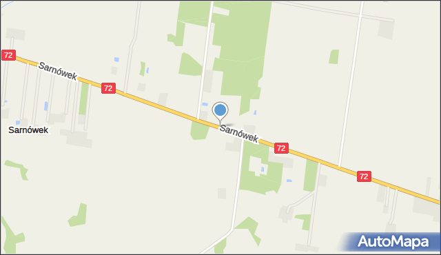 Sarnówek gmina Dalików, Sarnówek, mapa Sarnówek gmina Dalików