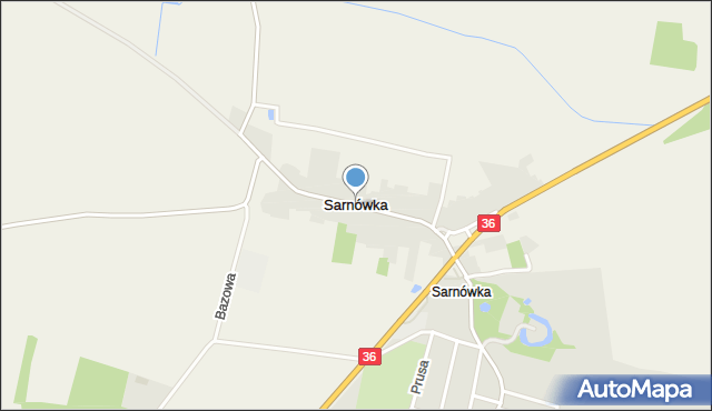 Sarnówka gmina Rawicz, Sarnówka, mapa Sarnówka gmina Rawicz