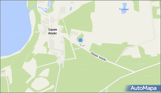 Sasek Wielki, Sasek Wielki, mapa Sasek Wielki