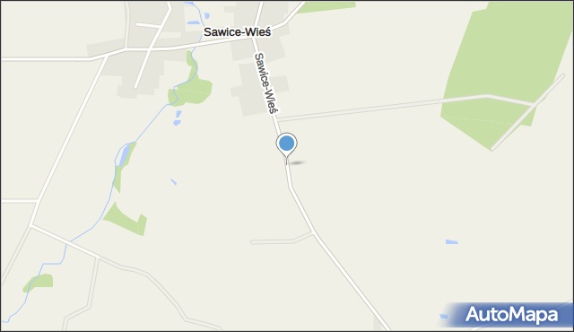 Sawice-Wieś, Sawice-Wieś, mapa Sawice-Wieś
