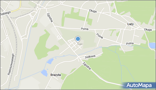 Starachowice, Sąsiedzka, mapa Starachowic