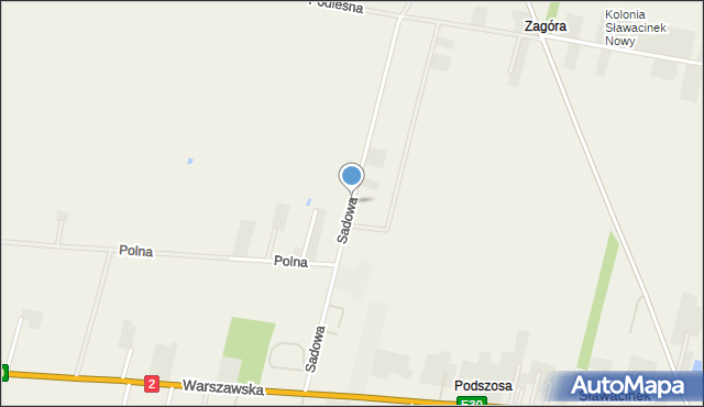 Styrzyniec, Sadowa, mapa Styrzyniec