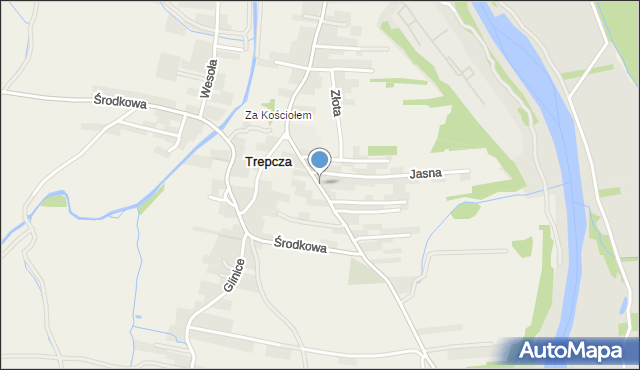 Trepcza, Sanocka, mapa Trepcza