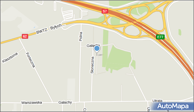 Zakroczym, Sarenki, mapa Zakroczym