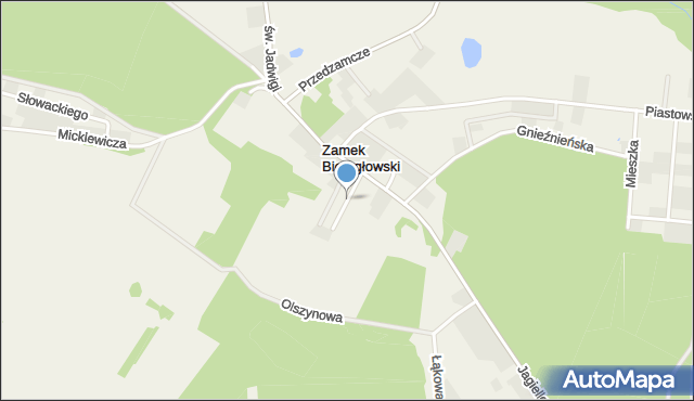 Zamek Bierzgłowski, Sarnia, mapa Zamek Bierzgłowski