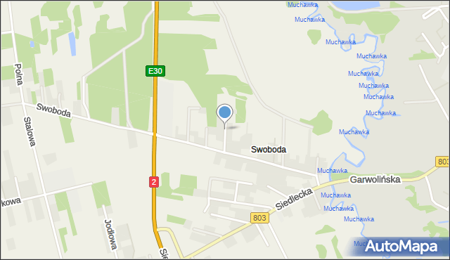 Żelków-Kolonia, Sadowa, mapa Żelków-Kolonia