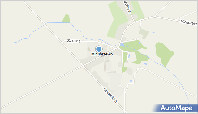 Michorzewo, Sczanieckiej Emilii, mapa Michorzewo