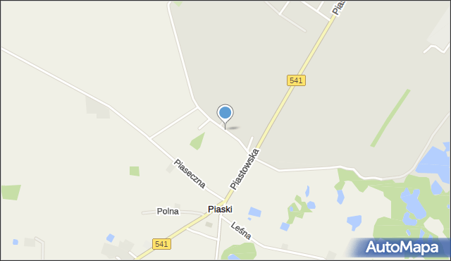 Piaski gmina Sierpc, Ściegiennego Piotra, ks., mapa Piaski gmina Sierpc