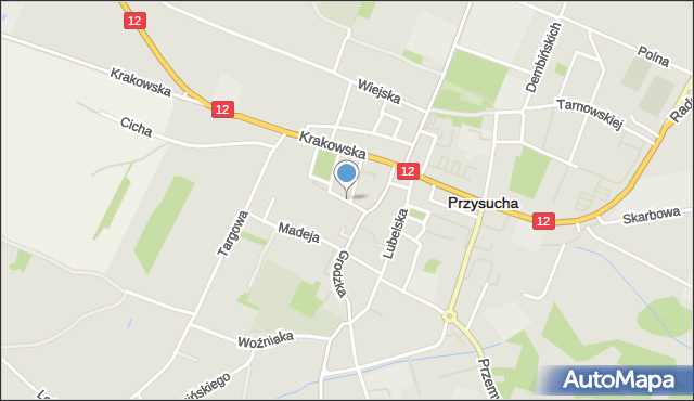 Przysucha, Ściegiennego Piotra, ks., mapa Przysucha