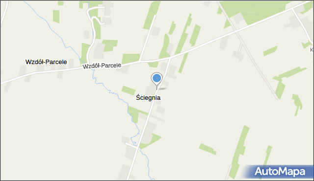 Ściegnia, Ściegnia, mapa Ściegnia