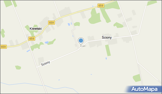 Ściony, Ściony, mapa Ściony