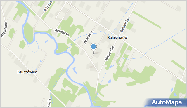 Czarnówka gmina Wiązowna, Serdeczna, mapa Czarnówka gmina Wiązowna