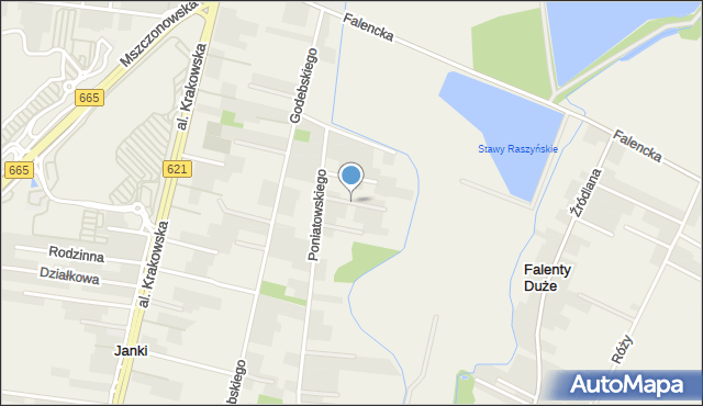 Janki gmina Raszyn, Serdeczna, mapa Janki gmina Raszyn
