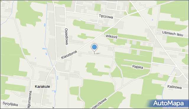 Karakule, Sezamkowa, mapa Karakule