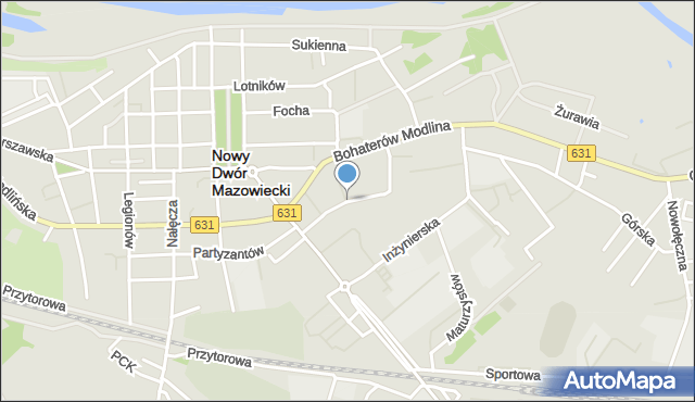 Nowy Dwór Mazowiecki, Sempołowskiej Stefanii, mapa Nowy Dwór Mazowiecki