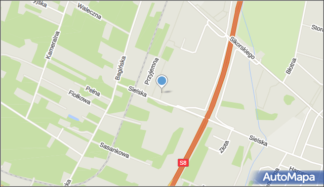 Ostrów Mazowiecka, Serdeczna, mapa Ostrów Mazowiecka