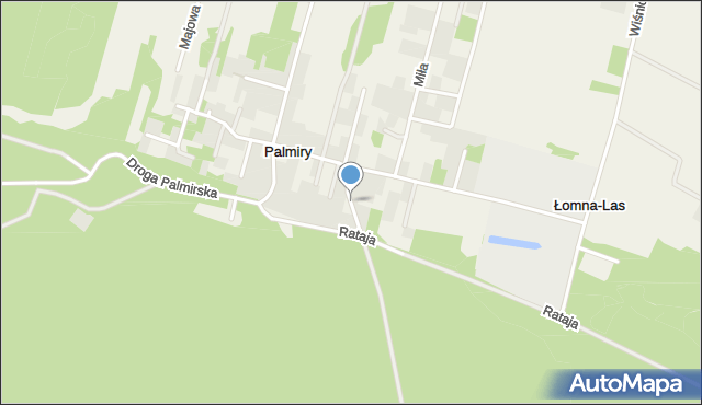 Palmiry, Sejmikowa, mapa Palmiry