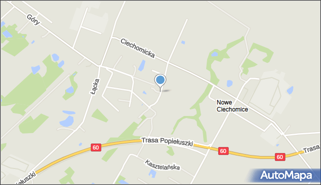 Płock, Semestralna, mapa Płock