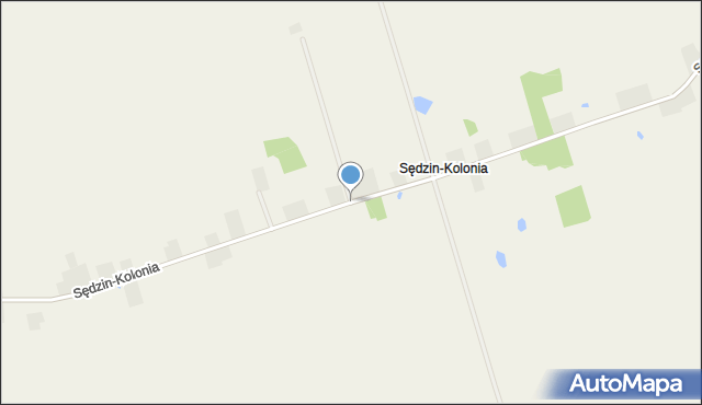 Sędzin-Kolonia, Sędzin-Kolonia, mapa Sędzin-Kolonia