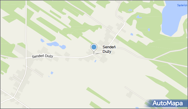 Sendeń Duży, Sendeń Duży, mapa Sendeń Duży